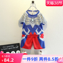 Ottman clothes Summer boy summer clothes Syro childrens thin style handsome boy fashion boy trend short sleeves Two sets