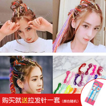 Childrens color rubber band hair ring tie head rope hair rope Japanese and Korean version of the little girl tie hair band head rope hair jewelry