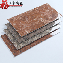 Neoclassical outdoor wall tiles 300x600 sheet Diamond non-slip floor tiles imitation marble violet red tiles