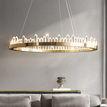 Kaiqiao (ZX) K9 ​​bubble crystal chandelier post-modern minimalist living room lamp Hong Kong-style light luxury bedroom restaurant home