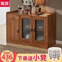 Dining Side Cabinet Lockers Tea Water Cabinet Solid Wood Color Side Cabinet Bowls Cabinet Kitchen Cabinet Modern Minima Living-room Wine Cabinet Dining Cabinet