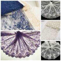 A variety of multi-color wide mesh embroidery lace Hanfu cheongsam doll skirt headscarf pet scarf and other accessories