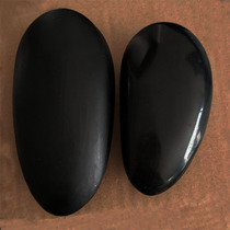 Pure hand polished black stone Pebble-like stone Rain stone fish tank stone Oversized stone town house stone