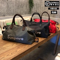 Net Red Travel Bag Mens portable short-distance travel luggage bag womens large capacity dry and wet separation Sports Fitness Bag