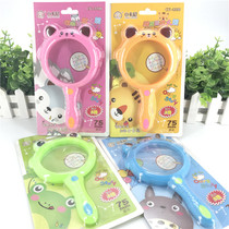 Cute cartoon 75MM HD magnifying glass pupils science experiment observer kindergarten childrens day gift