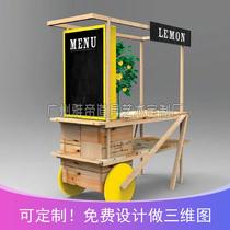 Spring new Guangzhou shop Display props mall Walking Street Log shows the sale of caravan wedding flower caravan
