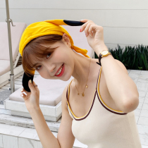 New cartoon bathing cap woman Korea cute solid 3D handmade no-head long hair lady swimming cap student head