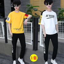 Summer 12 boys suit 13 junior high school students short sleeve T-shirt 15-year-old boy mens fashion 14 youth summer clothes