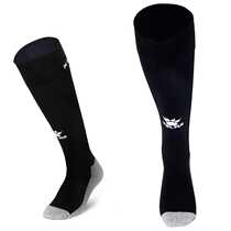 Kalmei Football Socks Thickened Towel Bottom Stockings K15Z901 Black and White Size 39-44