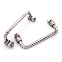 SK4-006S-120 industrial stainless steel round bar folding door handle tool box electric cabinet movable turning handle