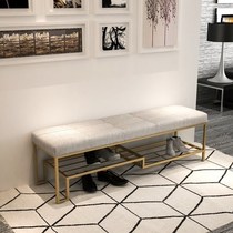 Nordic Shoe Changing Stool Home Doorway Shoe Cabinet Couch Stool Soft Bag can sit on a shoe strip stool