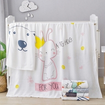 Bamboo fiber childrens bath towel boy baby cover spring summer thin baby blanket nap cute towel quilt