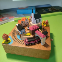 Taiwan jeancard Autumn Train Wood Music Box Eight Tone Friends Birthday Gift Valentine's Day Colleague Senhuo Fun