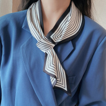 New Korean version of Joker long small silk scarf women spring summer autumn decorative small scarf