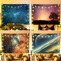 ins background cloth planet starry sky space Wall cloth student dormitory room personalized decoration hanging cloth tapestry