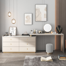 Light Extravagant Bedroom Dresser Bucket Cabinet Integrated Small Family Corner Desk Cosmetic Mirror American Solid Wood Containing Lockers