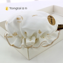 Tongtai summer thin gauze baby hat cotton newborn baby male and female baby sun hat