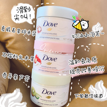 In stock Dove Dauphin Ice Cream Red Pomegranate Bath Body Scrub Exfoliating Dead Skin Moisturizing and Fragrant 298g