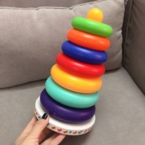 Baby Early Education Puzzle Toy Rainbow Stack Leung Tumbler Tumbler With Wind Bells Rattle Sound Kindergarten Teaching Aids