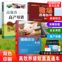 Three volumes of pig disease diagnosis and treatment A practical technical book on pig farm disinfection and epidemic prevention Efficient breeding high-yield sow disinfectant on-site detection technology Efficient pig breeding and pig disease prevention technology Pig learning books