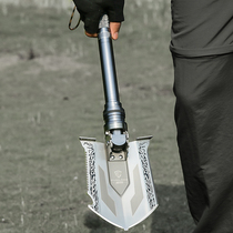 Engineering shovel military version German military shovel multifunctional Chinese Ordnance Engineering shovel outdoor car folding manganese steel shovel