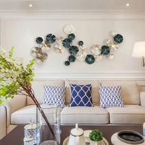 European metal wall hanging three-dimensional lotus lotus leaf home decoration restaurant living room hotel model room wall pendant