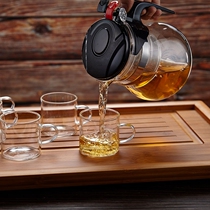 Piaoyi Cup bubble teapot heat-resistant household tea breener filter inner glass tea water separation tea tea Linglong cup tea set
