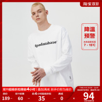 FPA brand basic long-sleeved national tide brand white solid color round neck pullover spring and autumn casual bottoming shirt t-shirt men