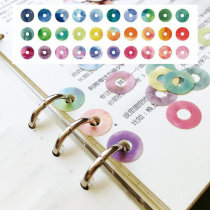 Loose-leaf creative hole protection sticker Reinforced hole circle Notebook core punch repair sticker Hole patch key circle round label