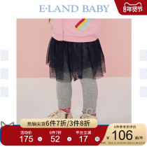 eland Baby pedophile baby girl cute sweet foreign gas splicing out of the net to wear skirt and underpants