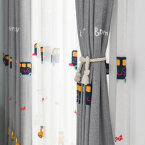 Modern minimalist Nordics 2020 New thousands of birdies light and luxurious Fancy Shade curtains Living bedroom Bedroom Balcony