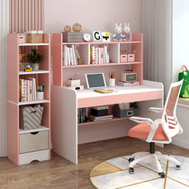 Desk Bookcase Combination Computer Desktop Desk Home Study Desk Bookshelf Integrated Girl Bedroom Student Writing Desk