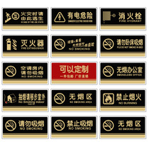 Do not smoke warning signs in elevator air conditioning Smoke-free office warning signs No smoking Wall stickers Creative stickers