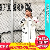 New MAXPOWER original tide brand sports windproof drying windbreaker waterproof thin and medium-length mens windbreaker