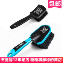 British AutoFinesse black handle tire brush long wool cleaning brush quickly and effectively cleans stubborn stains