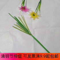 5 head universal flower pole silk screen flower material silk stocking material short branch lilium tulip with tulip horse hooves