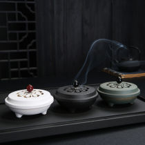 Mini-retro small number Home Indoor Incense Stove Sandalwood Cilantro Pan Cilantro to purify the air is antique for the Buddha smoked incense pendulum