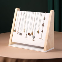 Rubber wood necklace display rack jewelry rack jewelry counter bracelet necklace display props jewelry store window ornaments