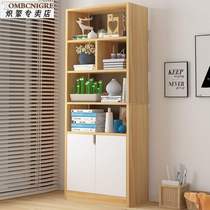 Middle school student bookcase length 55CM width 24 high 1 8 meters Simple bedside bookshelf Floor-to-ceiling shelf Living room locker