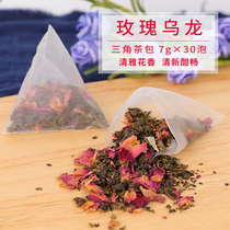  Xinxinglu Rose Oolong Black Tea Special herbal tea Triangle tea bag 7gX30 milk cover Desktop drink hot sale