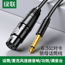 Green Union AV131 Cannon line microphone microphone 6 5mm male head Cannon mother balance line pure copper audio line speaker