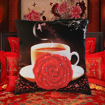 2021 new wedding handmade embroidery cross stitch pillow couple pair of pillowcase living room sofa own bedroom