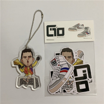 Gio Moreno Moreno win celebration cartoon acrylic key chain sticker
