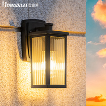 Hongdi Lay outdoor wall lamp waterproof simple corridor aisle outdoor retro creative Changhong stripe balcony exterior wall light