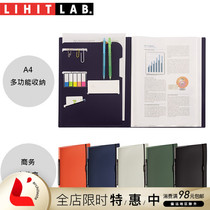 Japan LIHIT LAB Hili SmartFit A4 Multifunction data book Business meeting office folder