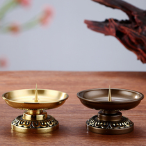 Ximanti Taiwan Wan Yutang for Buddha small candle holder household pure copper candle holder for Buddha utensils butter butter candle lamp holder