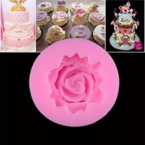 3D Rose Flower Fondant Cake Mold Sugarcraft Cutter Mould Sil