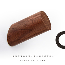 After the door no hole pasting wooden adhesive hook no trace suction cup porch Wall Wall clothes hanging clothes hook Nordic wall solid wood