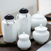 Good Things View Lan Tea Ware Tea Tea Tea Tea Accessories Tea Leaf Jars Domestic Tea Leaf Jars Seal Pot Moisture Jingdezhen Ceramic