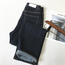 Good pants type 2 meters long legs ~ vintage blue thin women straight wide leg jeans women 2021 spring new trousers